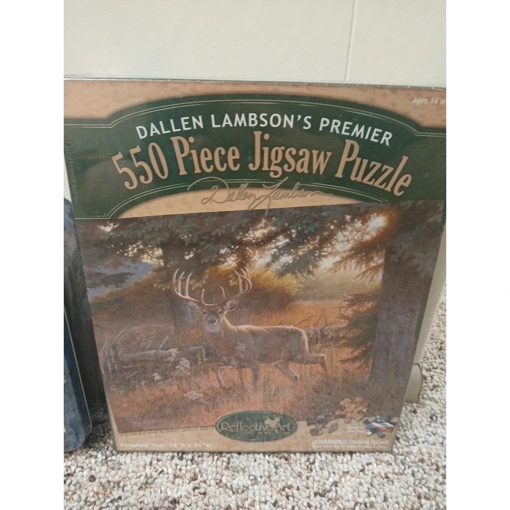 Wildlife Masters Woodland Series Morning View 1000 Piece Puzzle Lot Of 2!! New!!